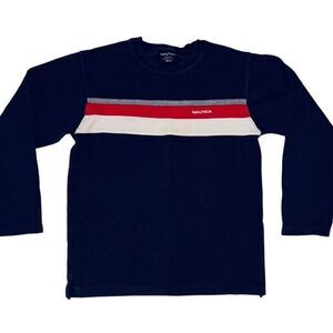 Boys blue Nautica long sleeve top size S (8-10)